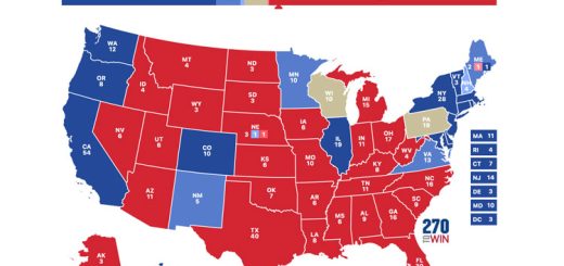 photo of electoral map