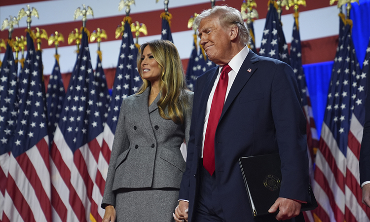 trump with Melania